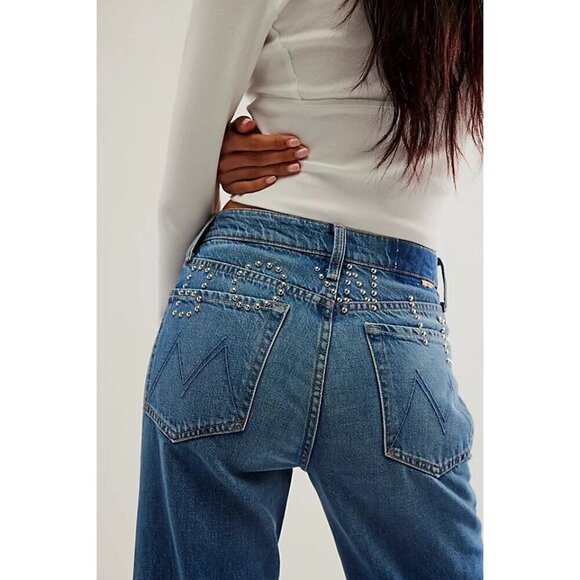 💕BOWIE x MOTHER💕 The Rambler Zip Ankle Jeans ~ Under Pressure 31 NWT - Picture 9 of 16